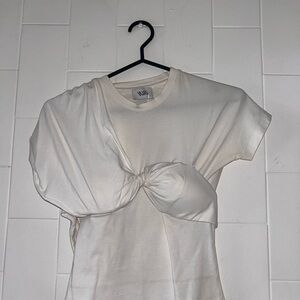 Vejas Crew Neck Short Sleeve Crop Top